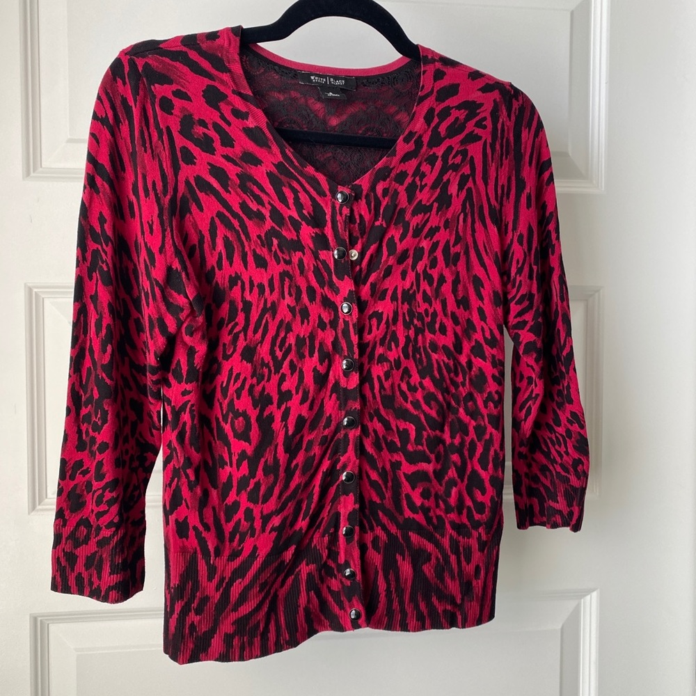 Like New White House Black Market Cardigan 3/4 Sleeve